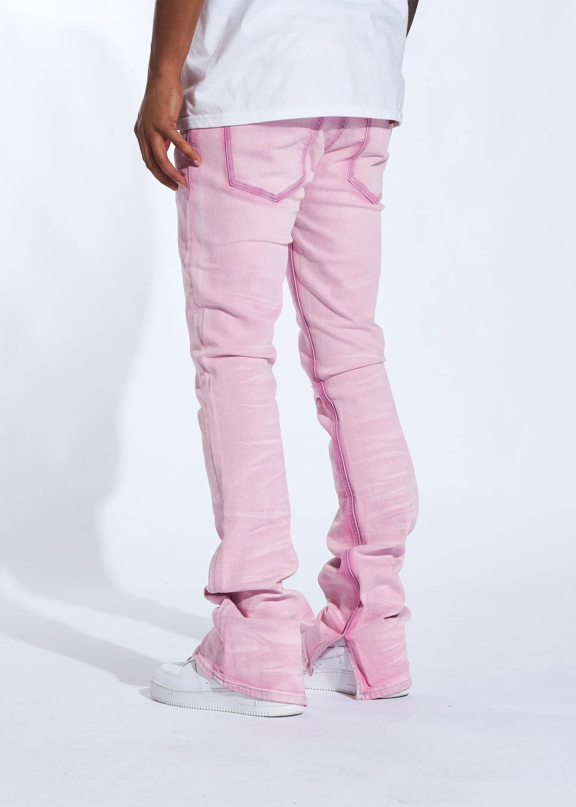 Arch Stacked Denim (Pink Wash)