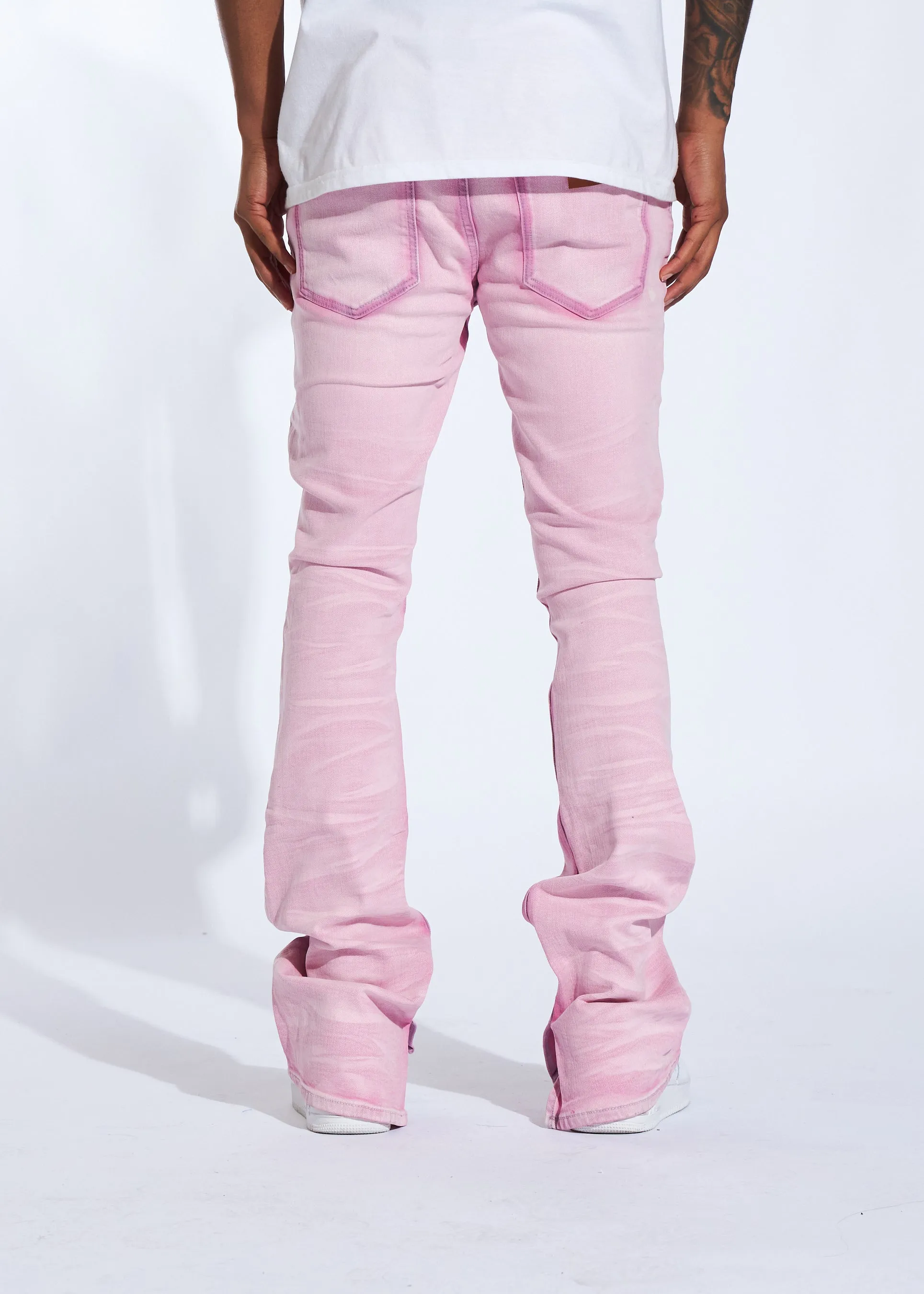 Arch Stacked Denim (Pink Wash)