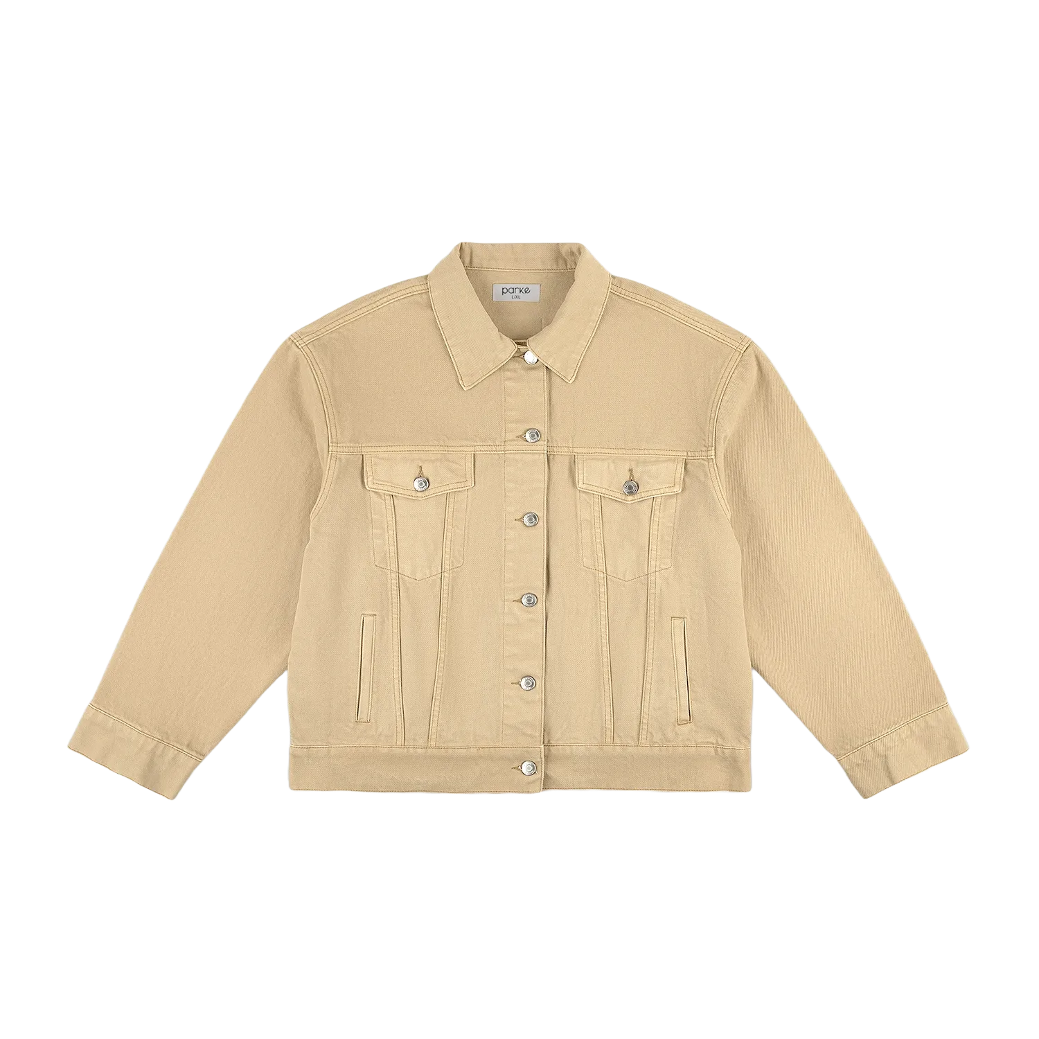 Camel Oversized Jean Jacket