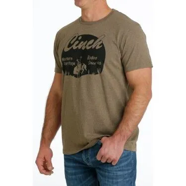 Cinch Men's Western Hertiage T-Shirt - Brown