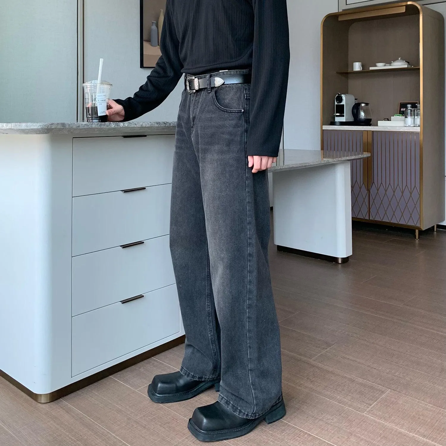 Cui Subtle Whiskers Bootcut Jeans