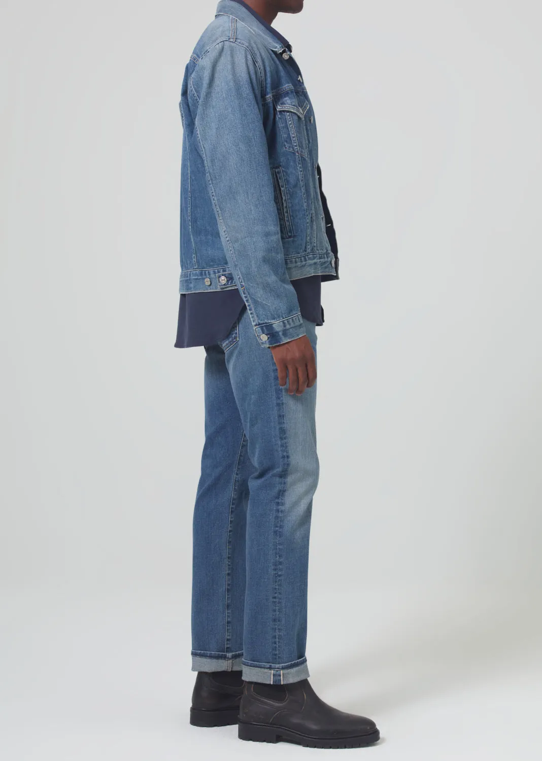 Gage Slim Straight Stretch Selvedge in Thames