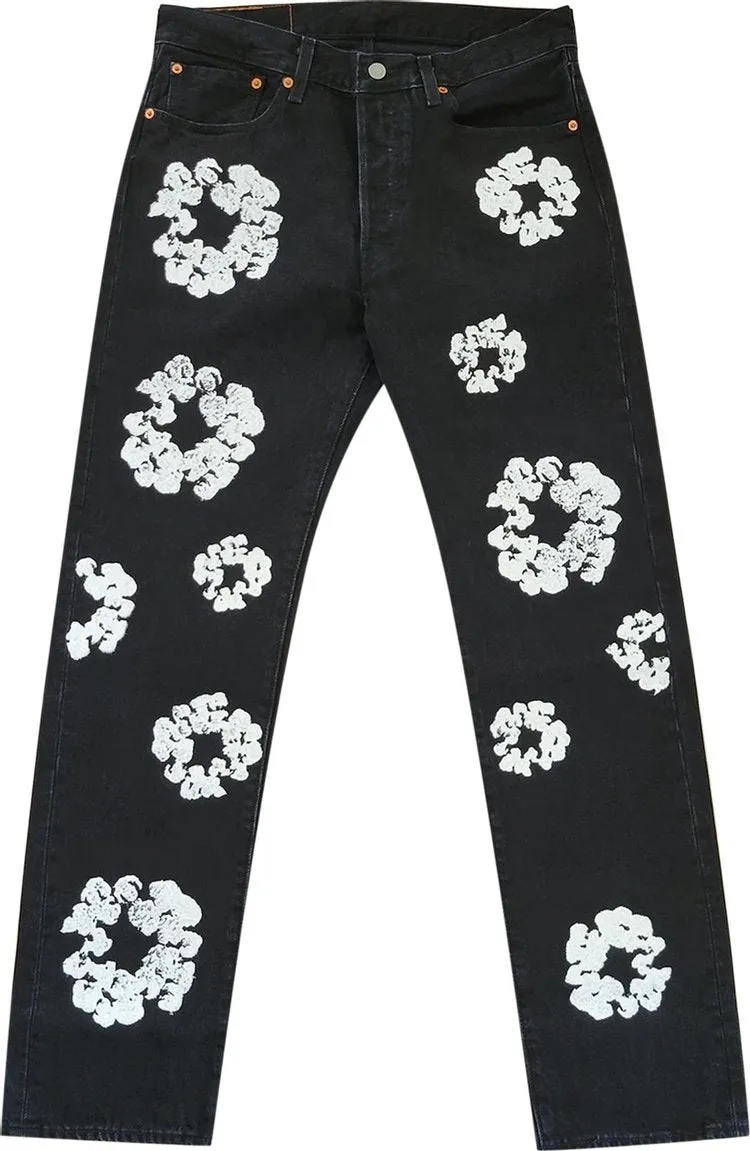 Levi's x Denim Tears The Cotton Wreath Jean 'Black', black