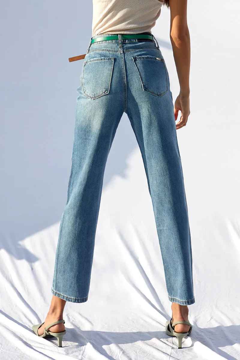 Missing You Bad Straight Jeans
