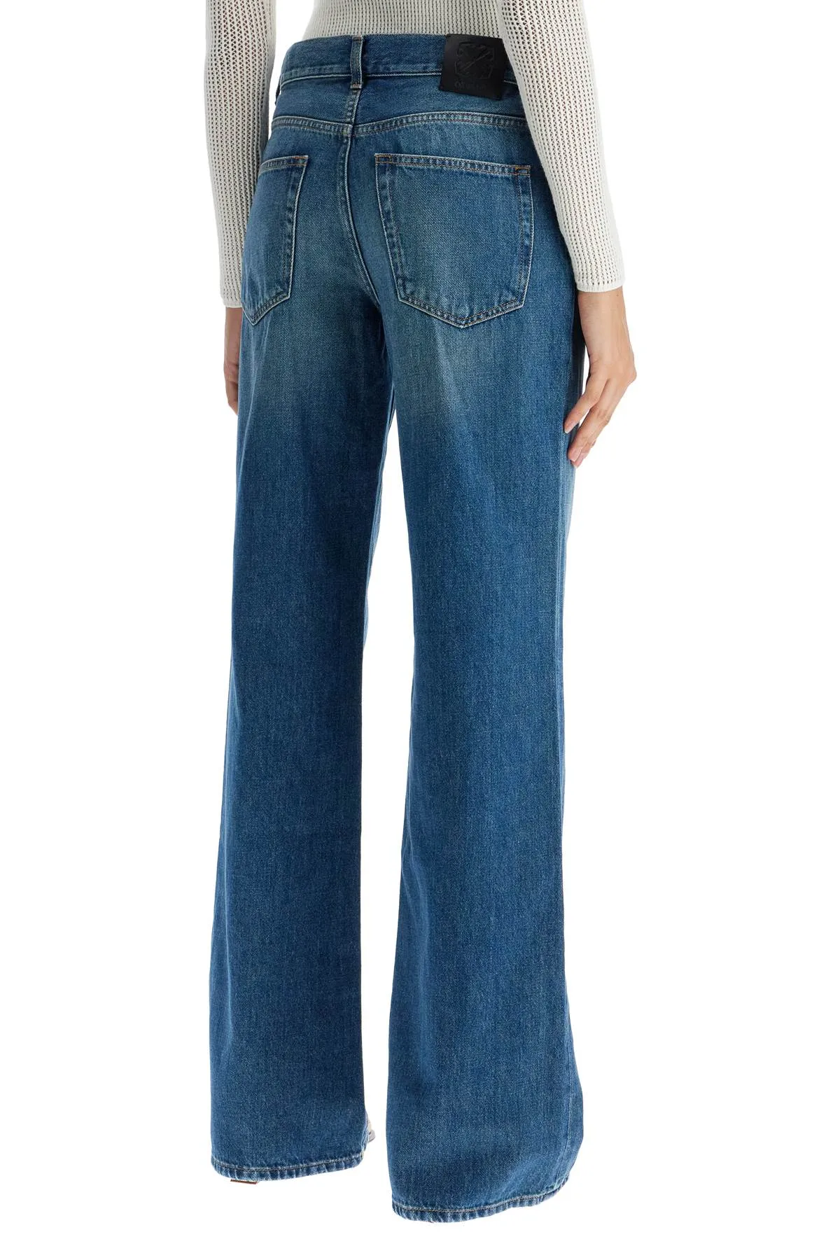 Off-White Wide Leg Jeans (Size - 28)