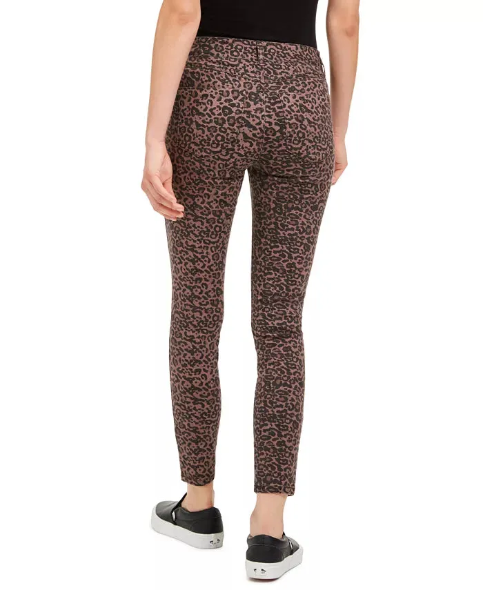 Rewash Women's Juniors' Printed Skinny Jeans Purple Size 5