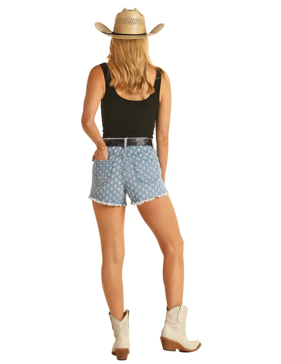 RRWD68RZT2 - Rock&Roll Denim Women's High Rise Shorts