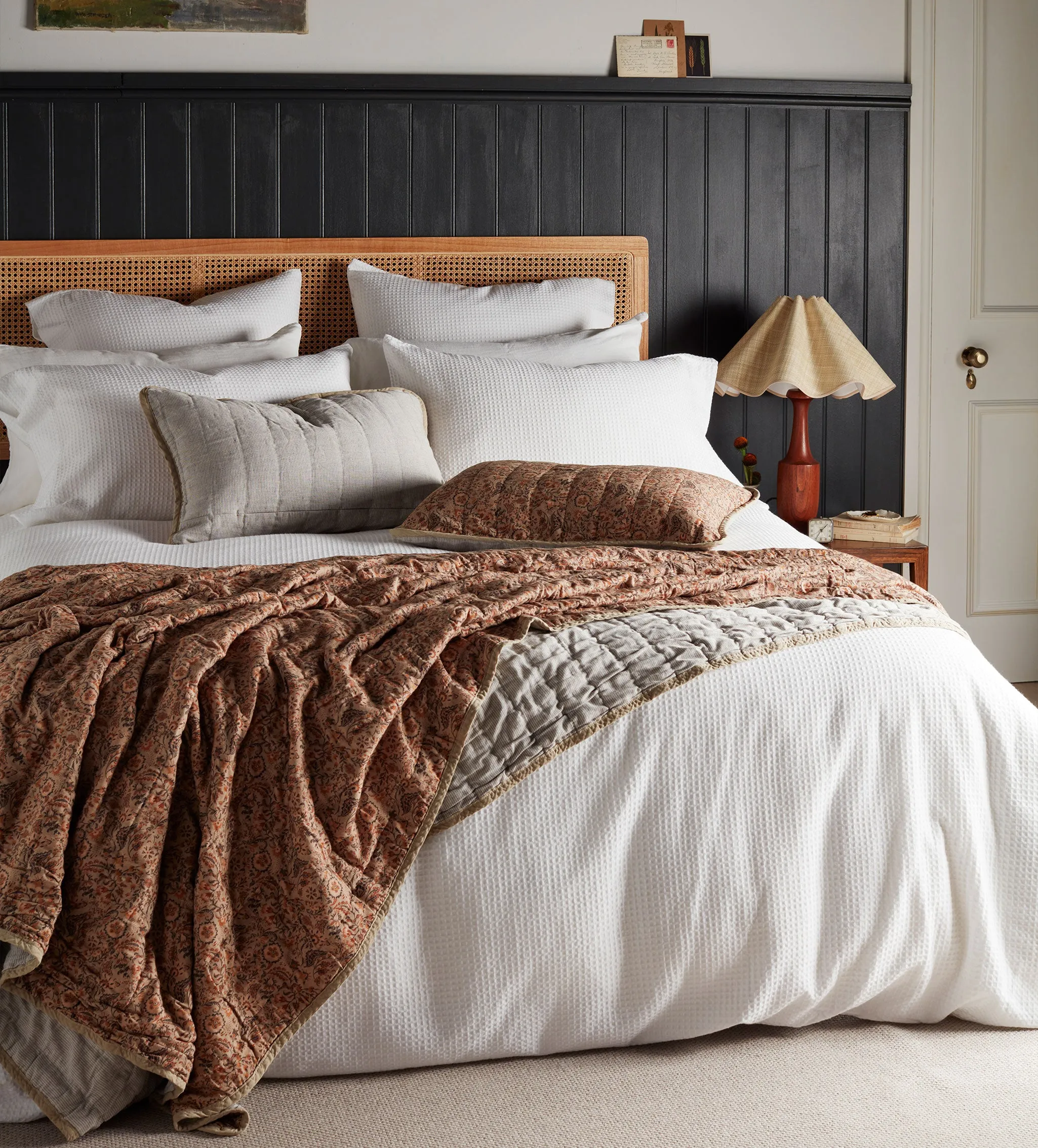 White Waffle 100% Cotton Housewife Pillowcase